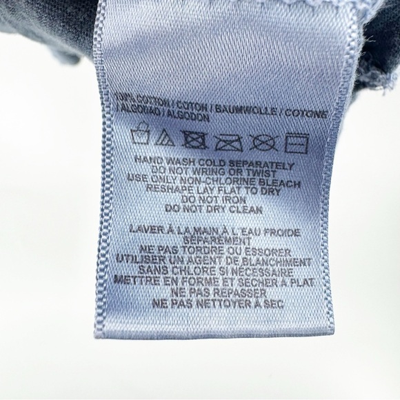 ✅ Free People Women's Frontier Slub Henley Shirt BLUE SIZE SMALL - Picture 4 of 7